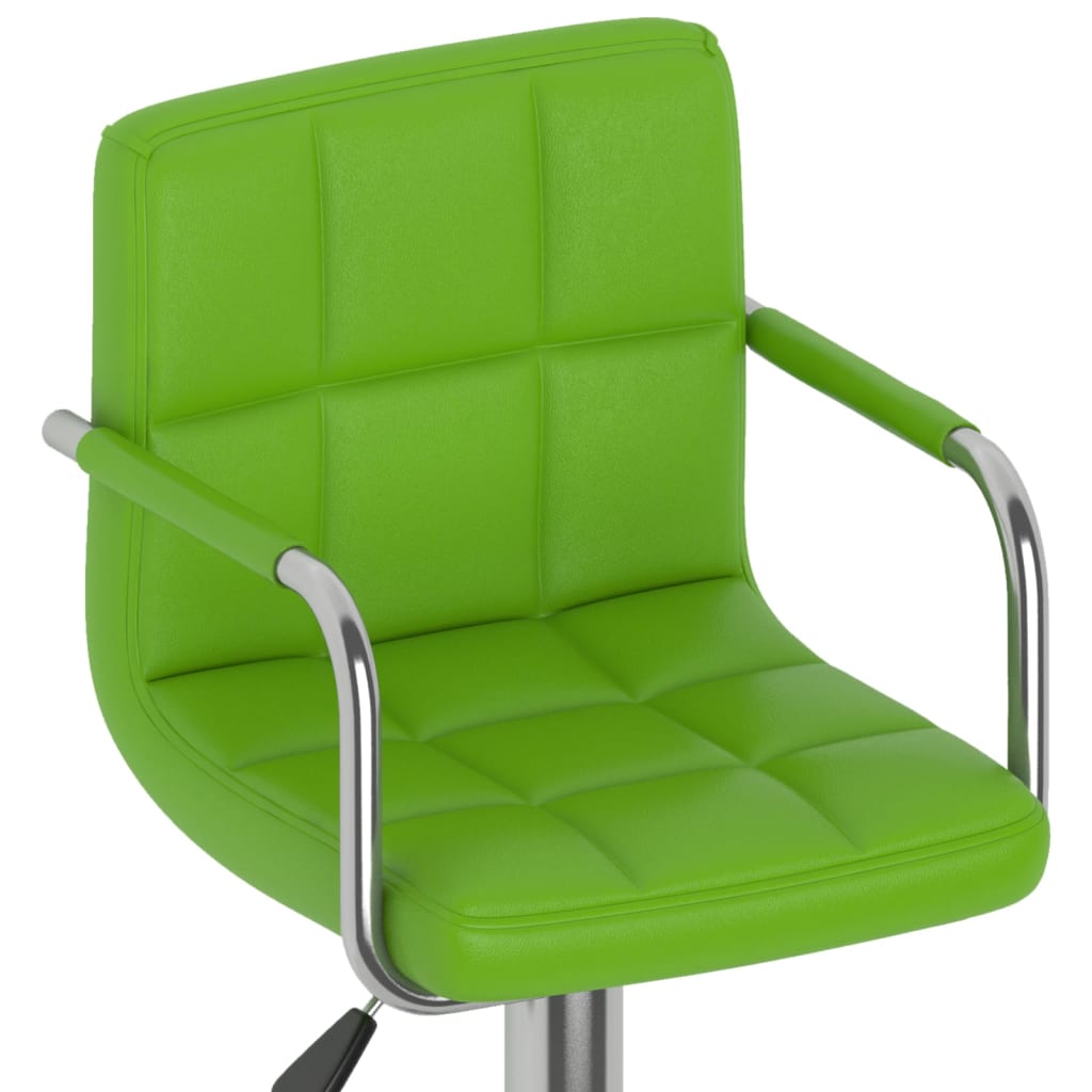 Barhocker 2 Stk. Grün Kunstleder