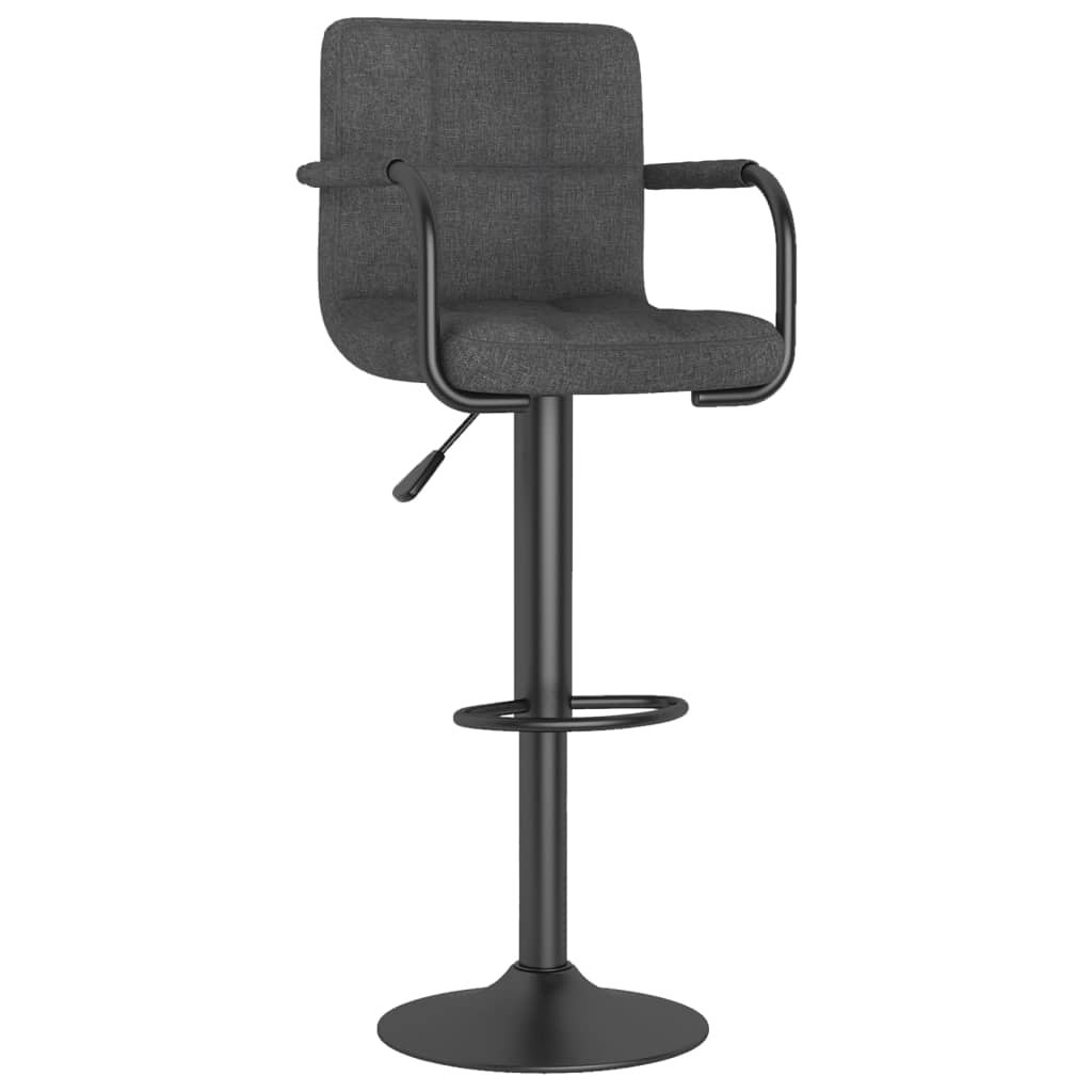 Barhocker Dunkelgrau Stoff