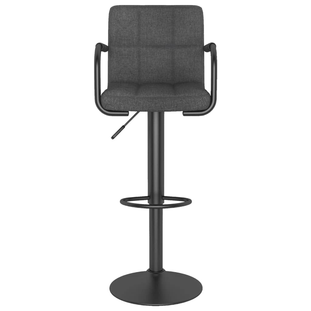 Barhocker Dunkelgrau Stoff