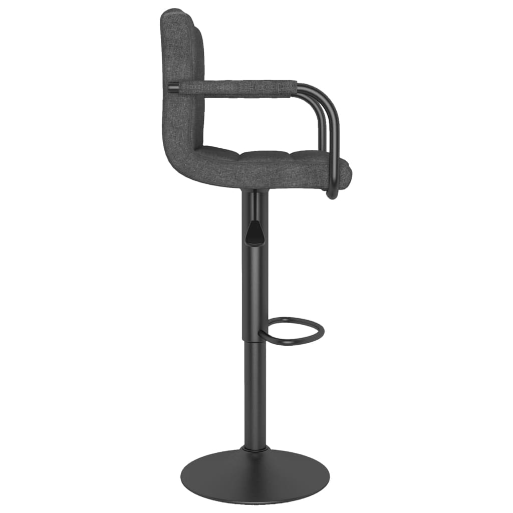 Barhocker Dunkelgrau Stoff