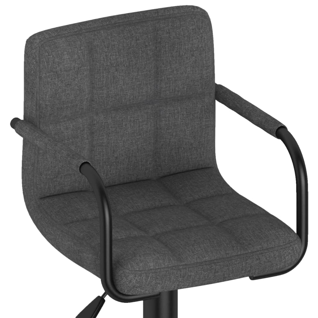 Barhocker Dunkelgrau Stoff