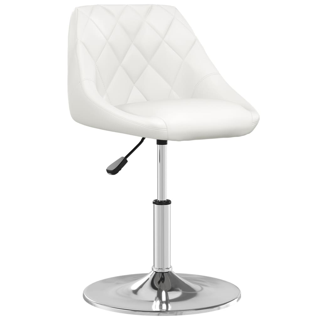 Dining Chairs 2 pcs. White Faux Leather