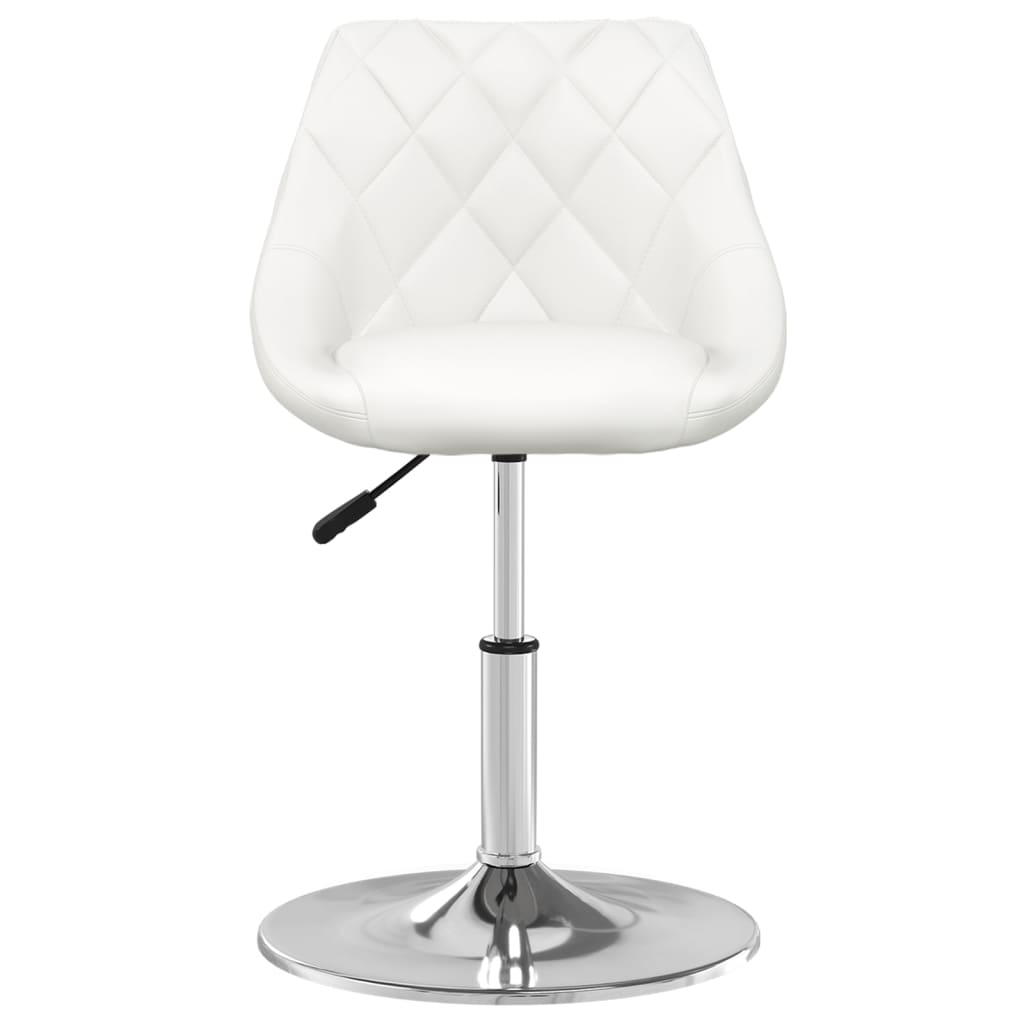 Dining Chairs 2 pcs. White Faux Leather