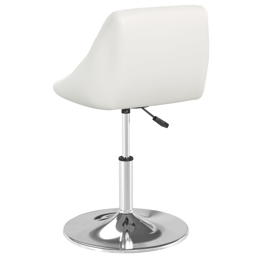 Dining Chairs 2 pcs. White Faux Leather