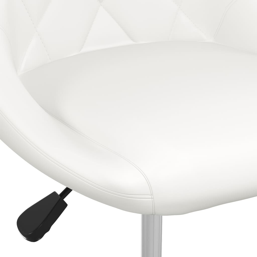 Dining Chairs 2 pcs. White Faux Leather