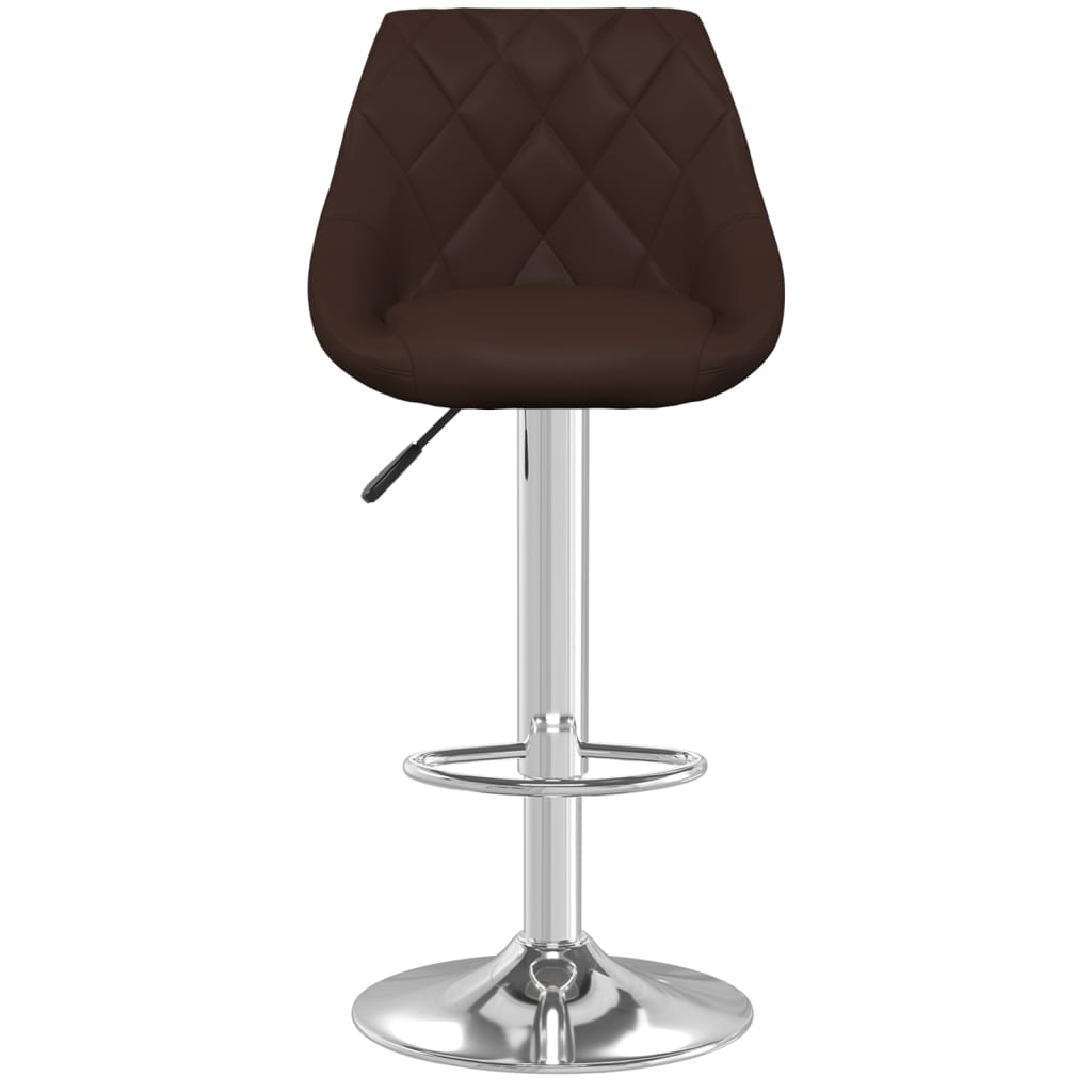Barhocker 2 Stk. Braun Kunstleder