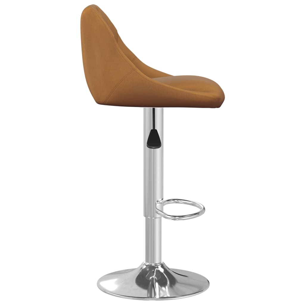 Bar stool brown velvet