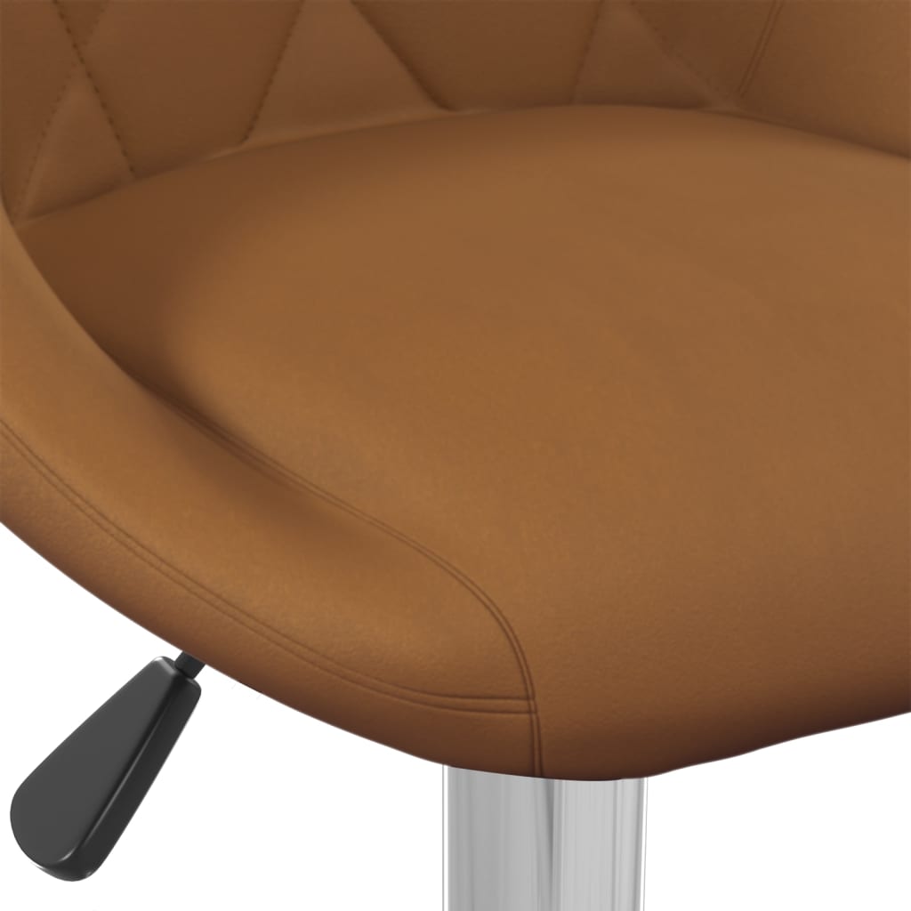 Bar stool brown velvet