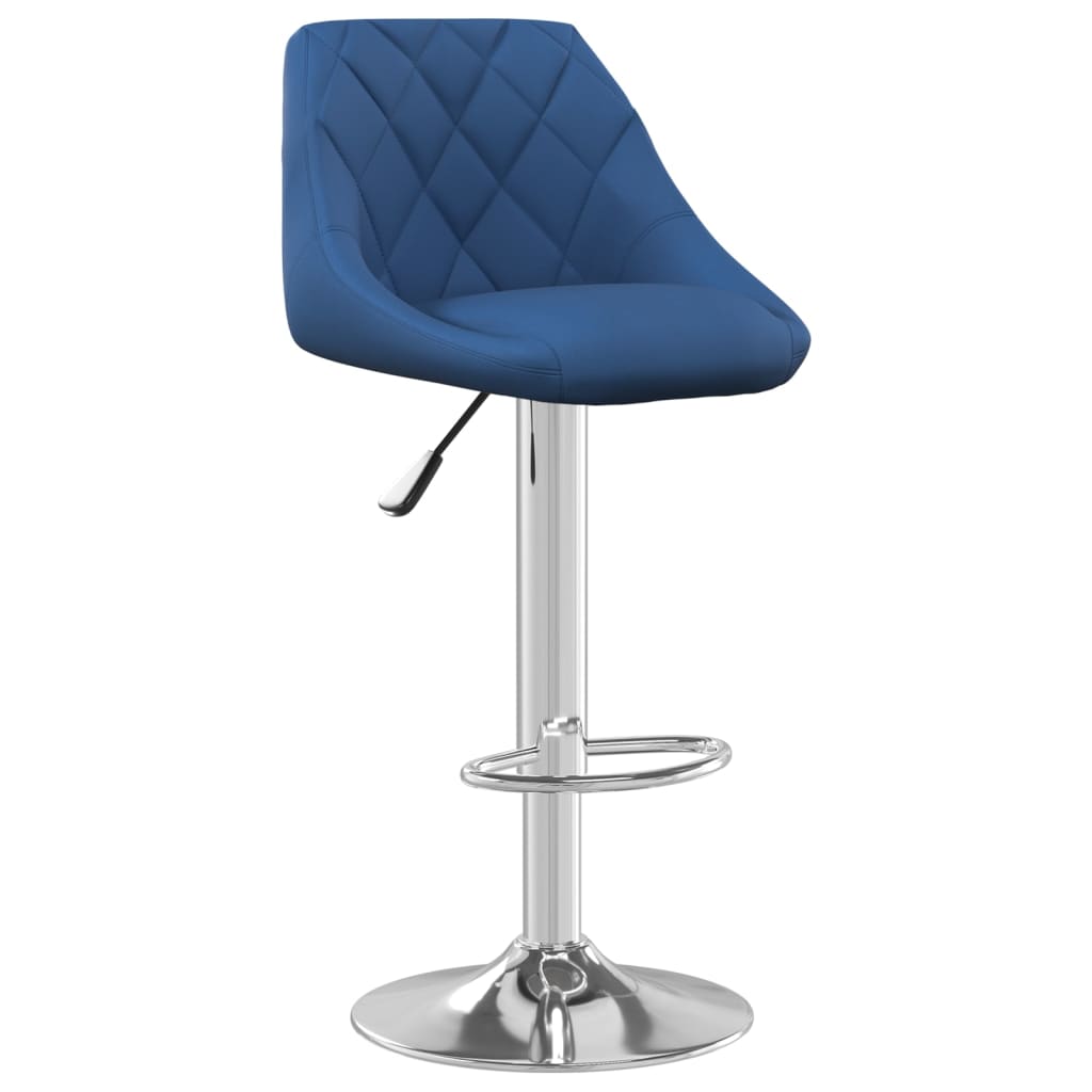 Bar stools 2 pcs. Blue velvet