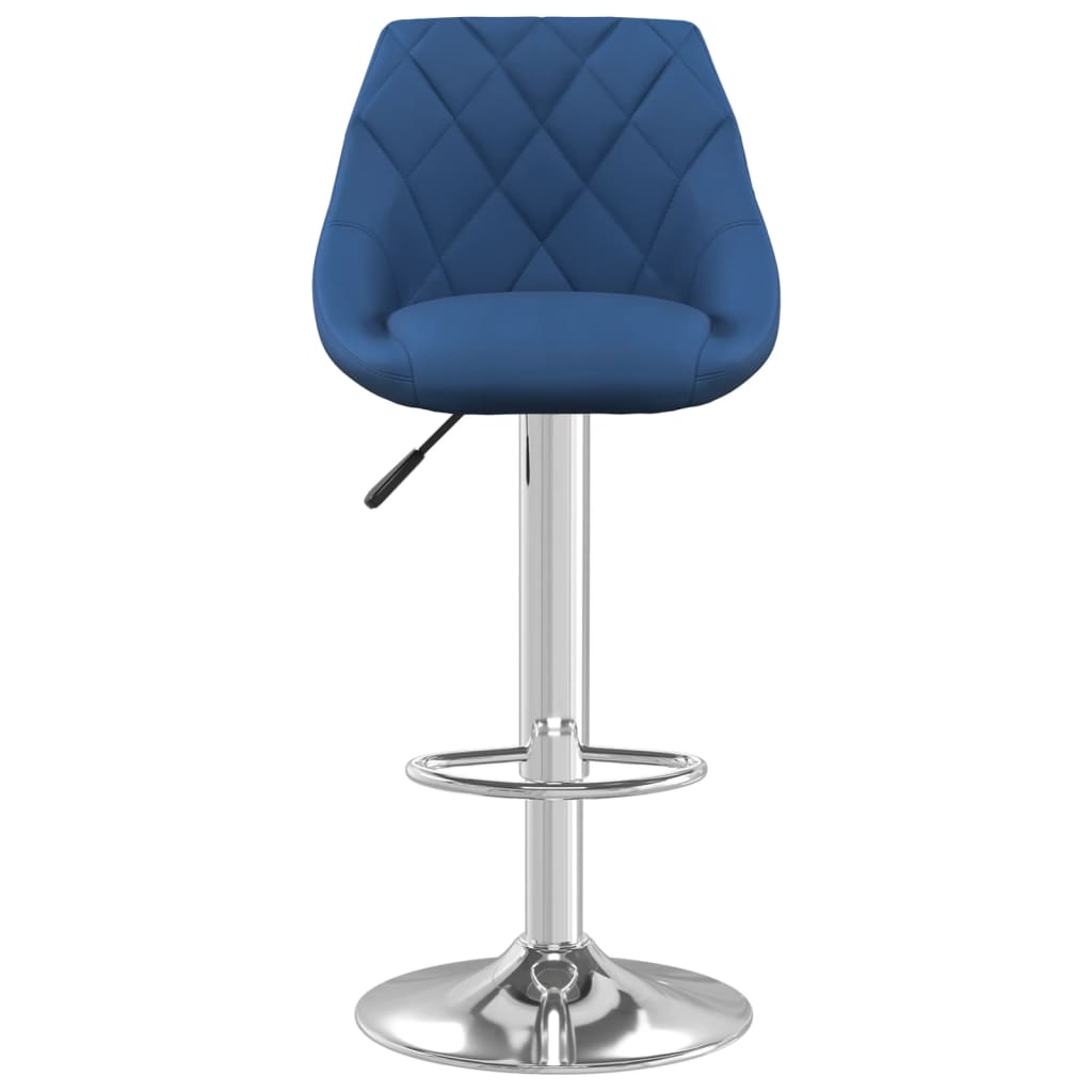 Bar stools 2 pcs. Blue velvet