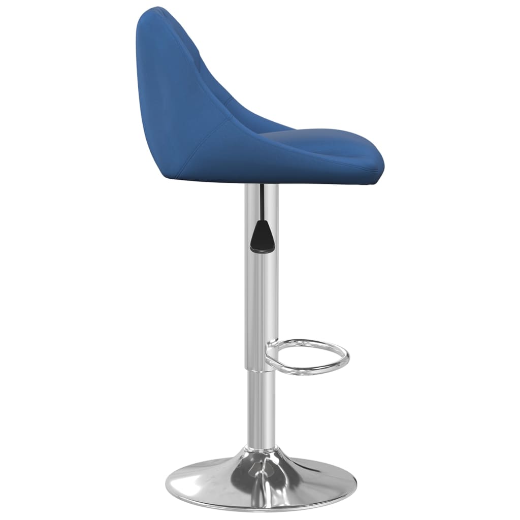 Bar stools 2 pcs. Blue velvet