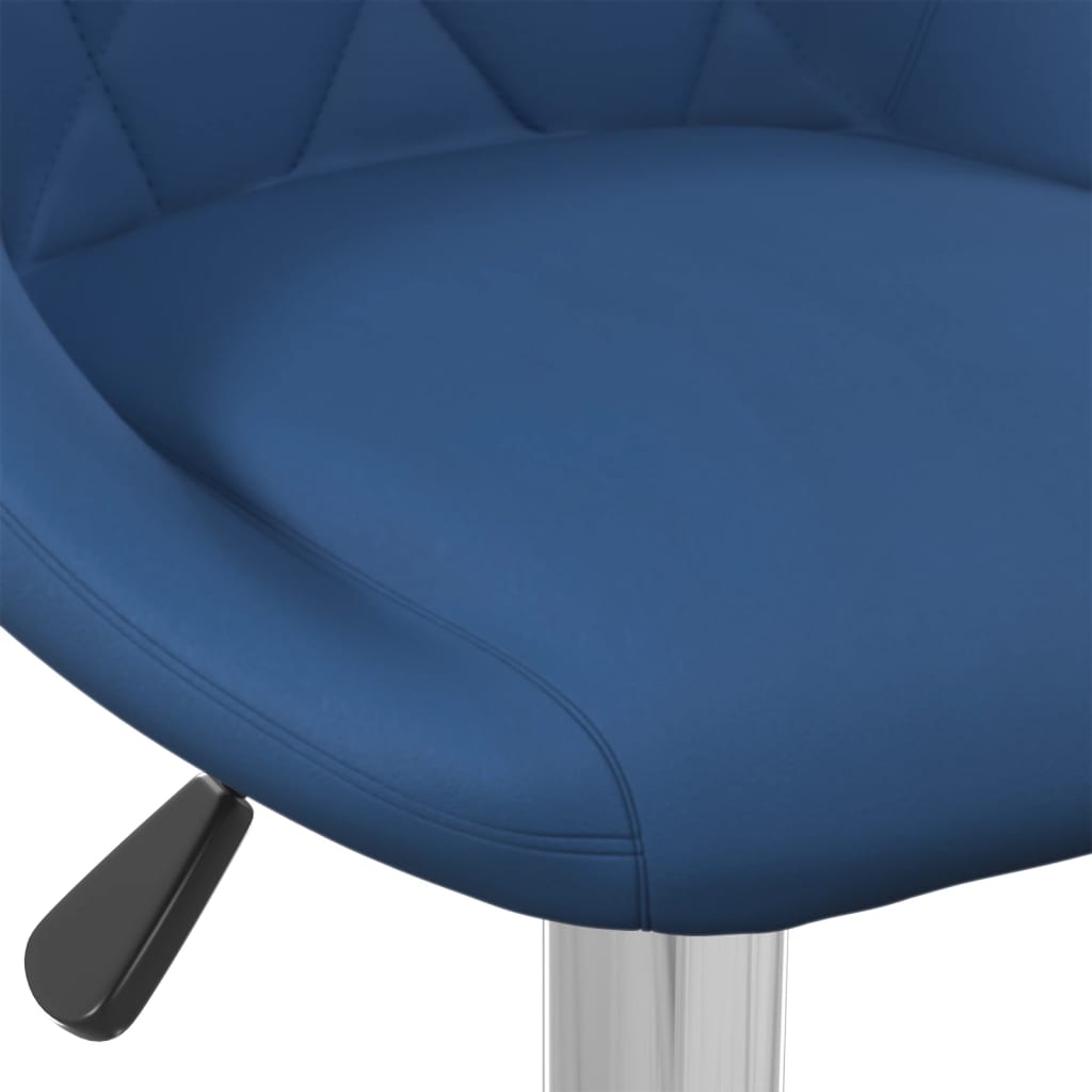 Bar stools 2 pcs. Blue velvet