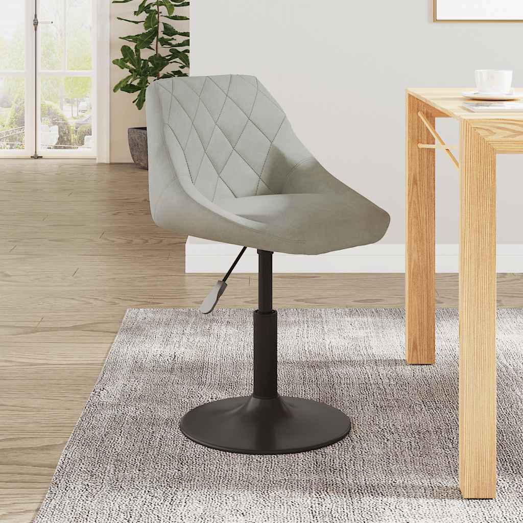 Barhocker Hellgrau Samt