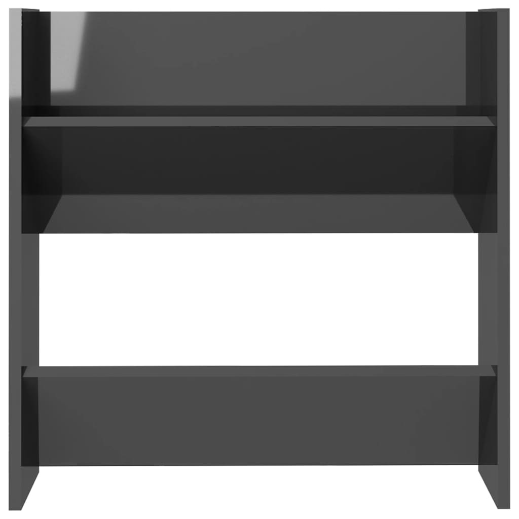 Wall Shoe Cabinets 2 pcs. High Gloss Gray 60x18x60cm