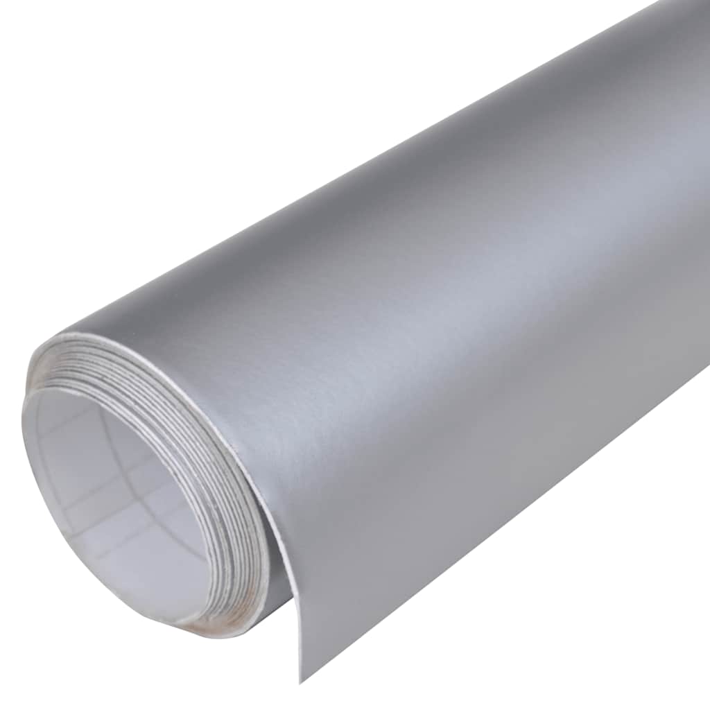 Car films 2 pieces matt silver 100x150 cm + 50x150 cm