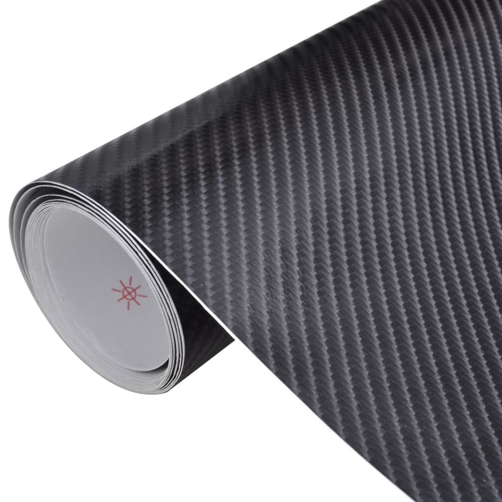 Car films 2 pieces 4D black 100x150 cm + 50x150 cm