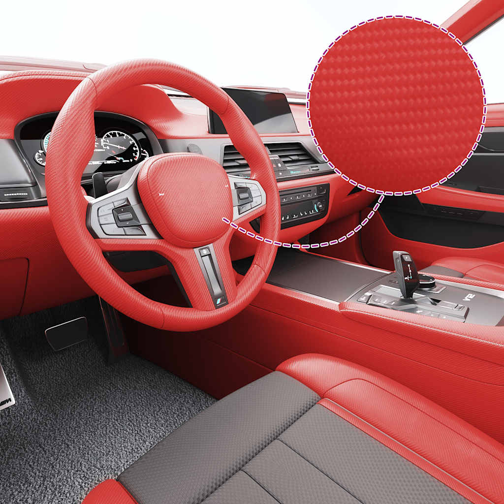 Car foil 4D red 100x150 cm