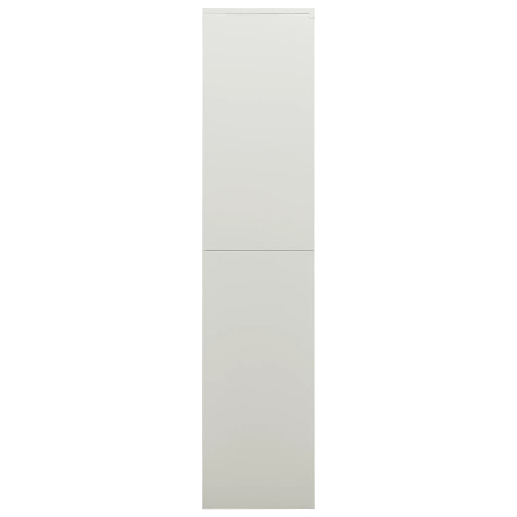 Schließfachschrank Hellgrau 90x40x180 cm Stahl