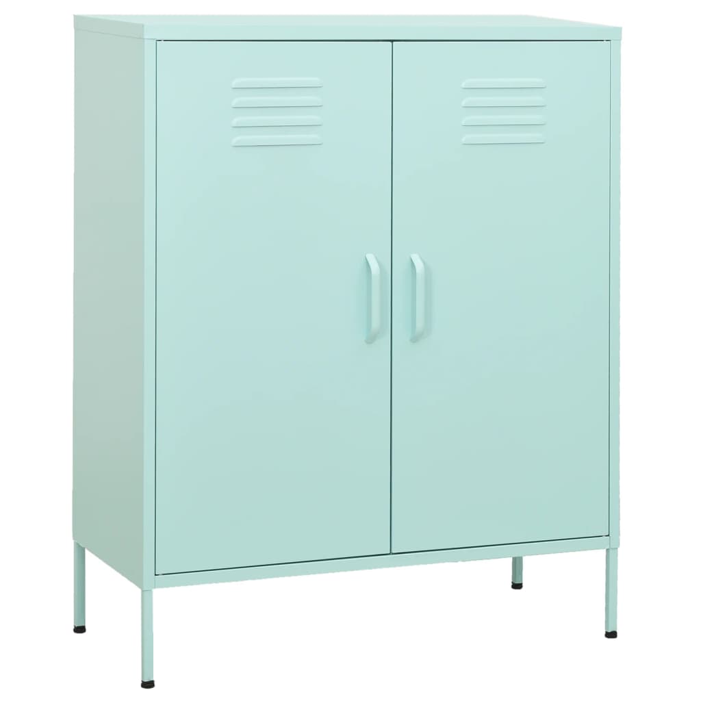 Storage cabinet mint green 80x35x101.5 cm steel