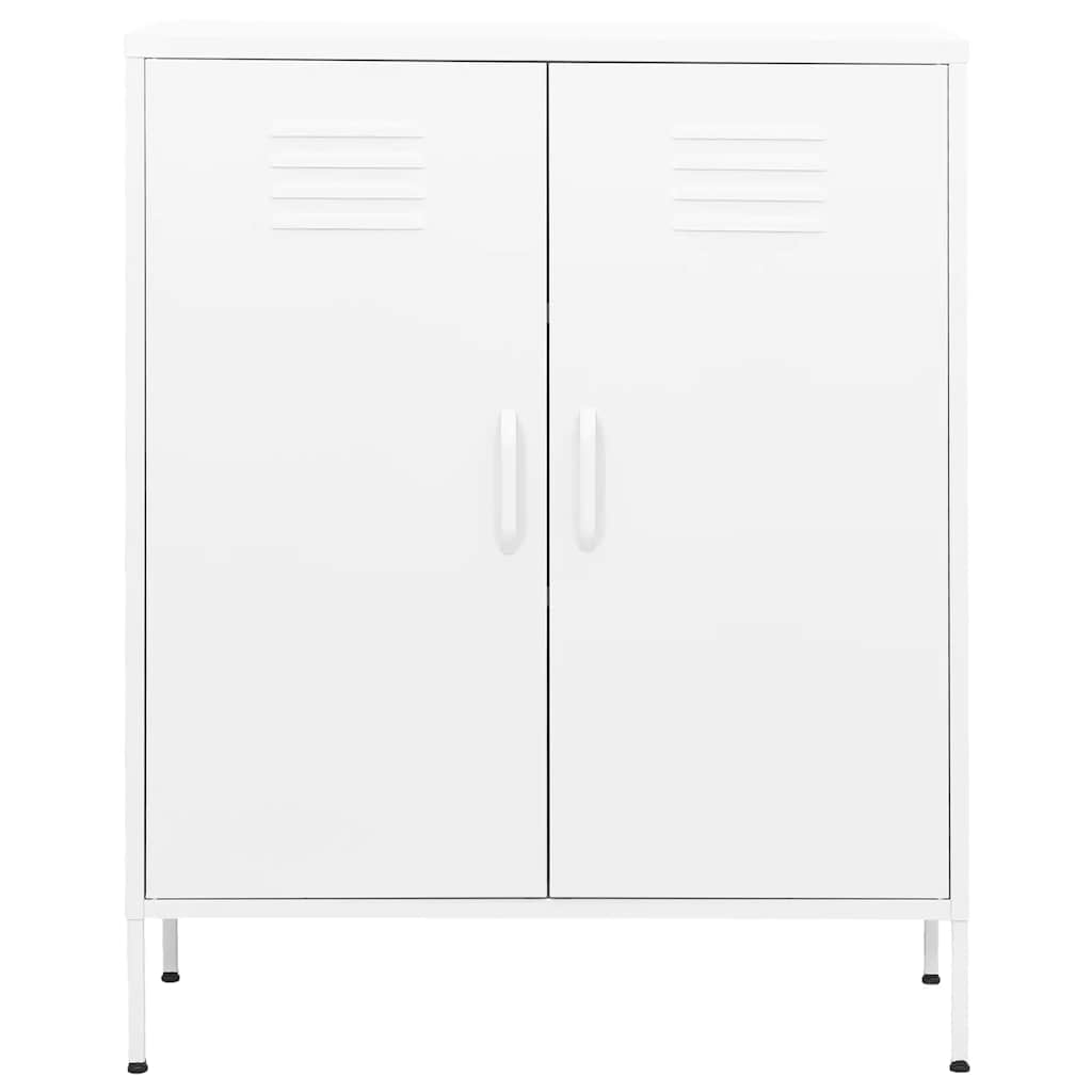 Lagerschrank Weiß 80x35x101,5 cm Stahl