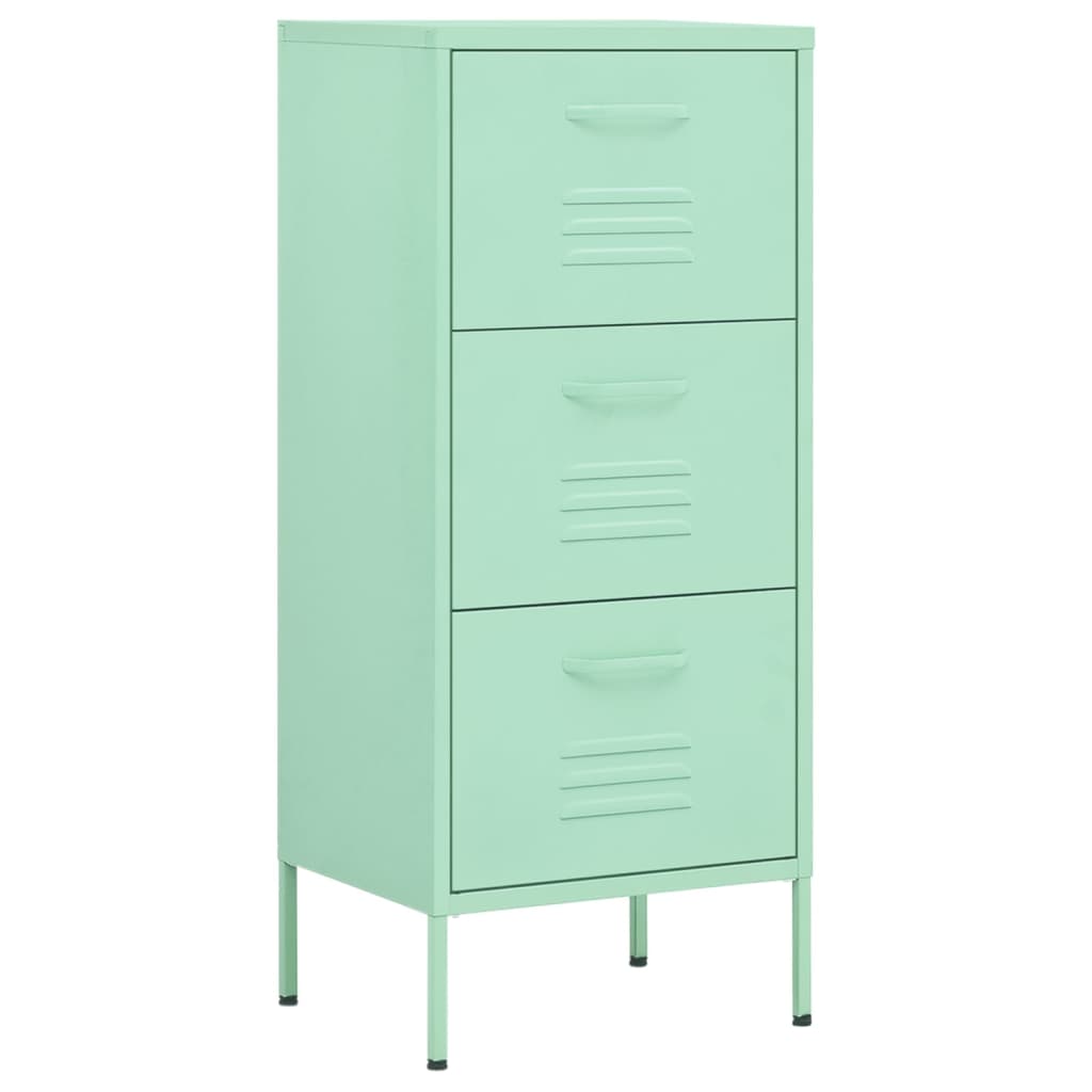 Storage cabinet mint green 42.5x35x101.5 cm steel