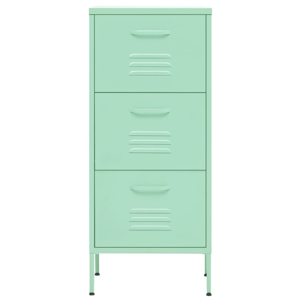 Storage cabinet mint green 42.5x35x101.5 cm steel