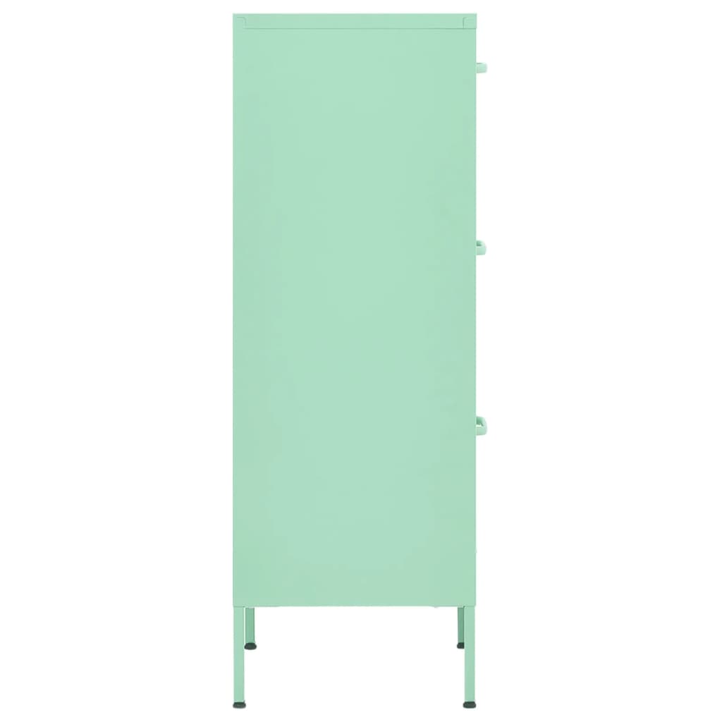 Storage cabinet mint green 42.5x35x101.5 cm steel