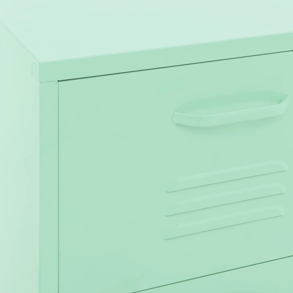 Storage cabinet mint green 42.5x35x101.5 cm steel