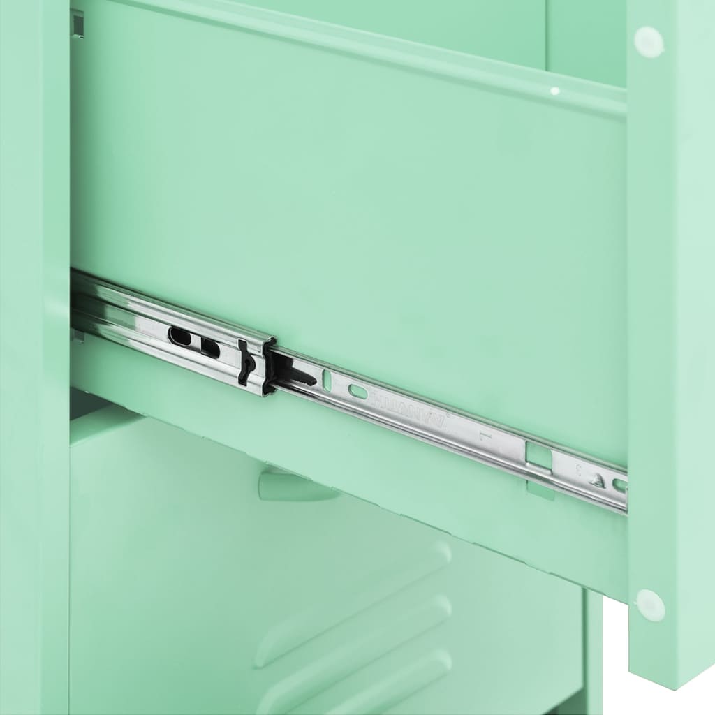 Storage cabinet mint green 42.5x35x101.5 cm steel