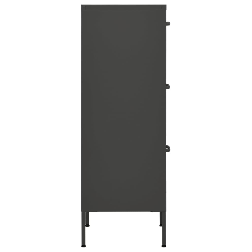 Storage cabinet anthracite 42.5x35x101.5 cm steel