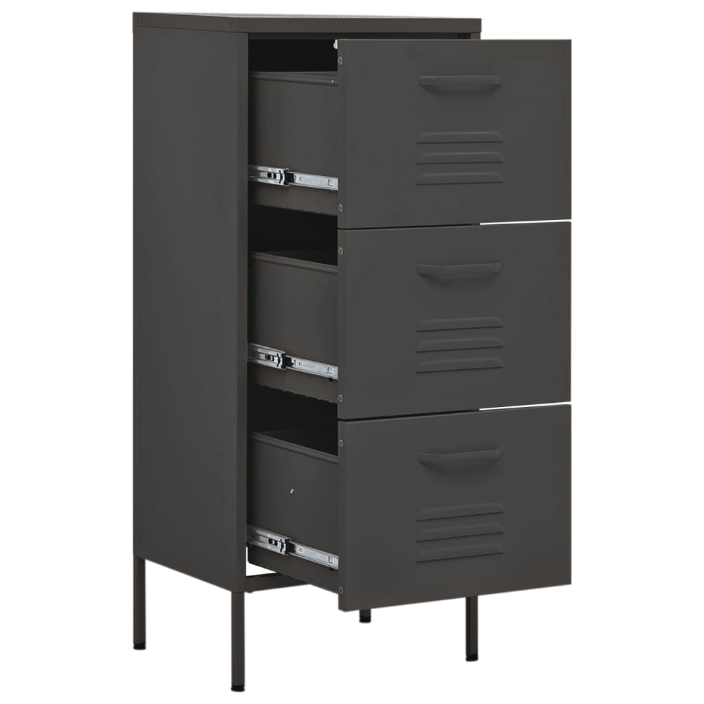 Storage cabinet anthracite 42.5x35x101.5 cm steel