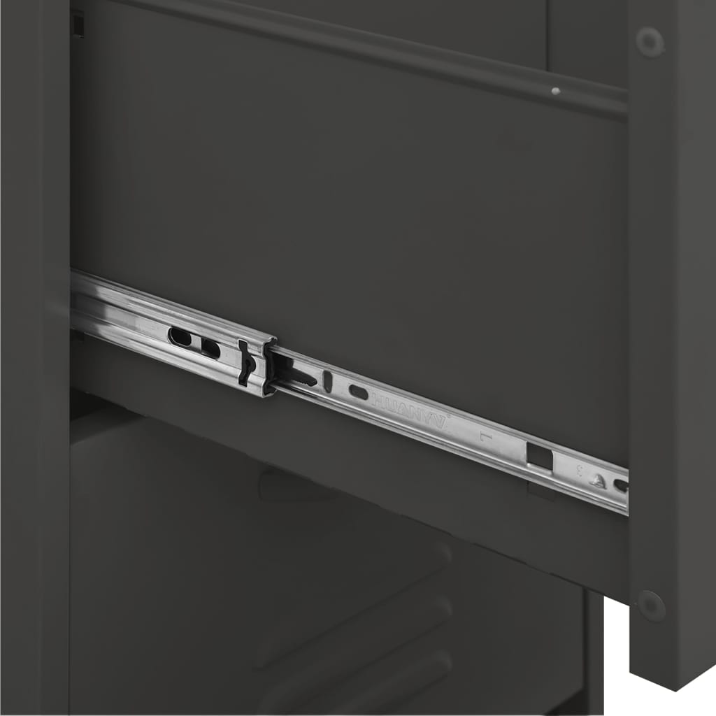 Storage cabinet anthracite 42.5x35x101.5 cm steel