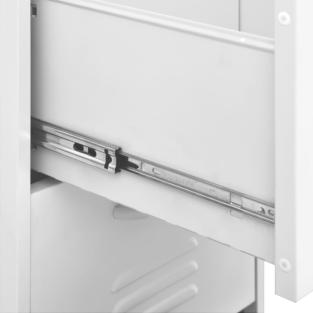 Storage cabinet white 42.5x35x101.5 cm steel