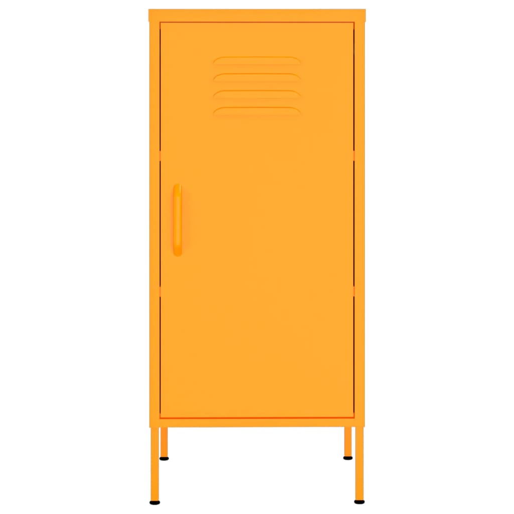 Storage cabinet mustard yellow 42.5x35x101.5 cm steel