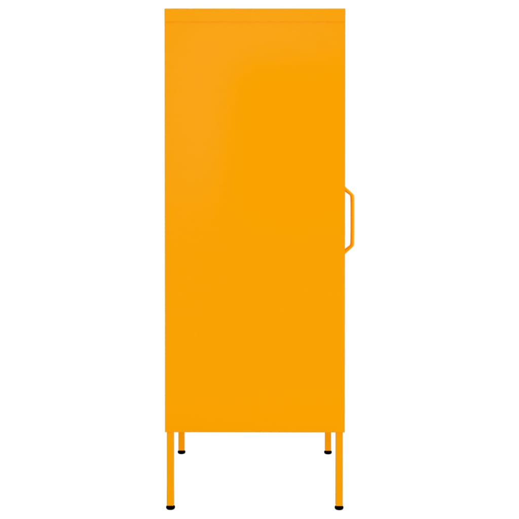 Storage cabinet mustard yellow 42.5x35x101.5 cm steel
