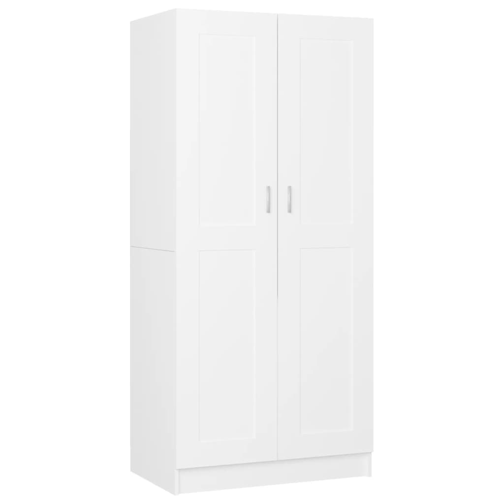 Kleiderschrank Weiß 82,5x51,5x180 cm Holzwerkstoff