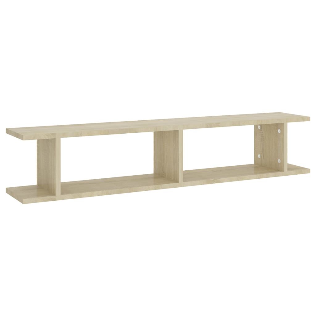 Wall shelves 2 pcs. Sonoma oak 105x18x20 cm wood material