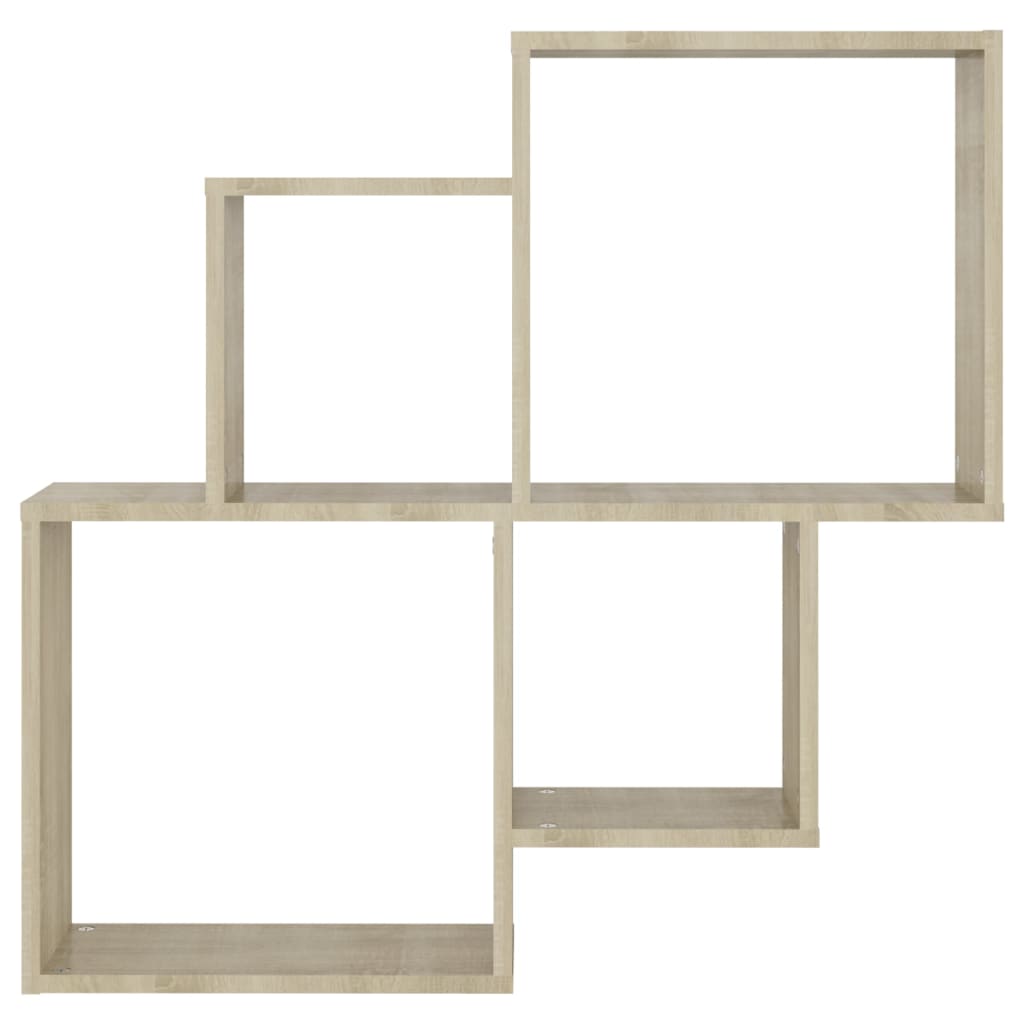 Cube shelf Sonoma oak 80x15x78.5 cm wood material