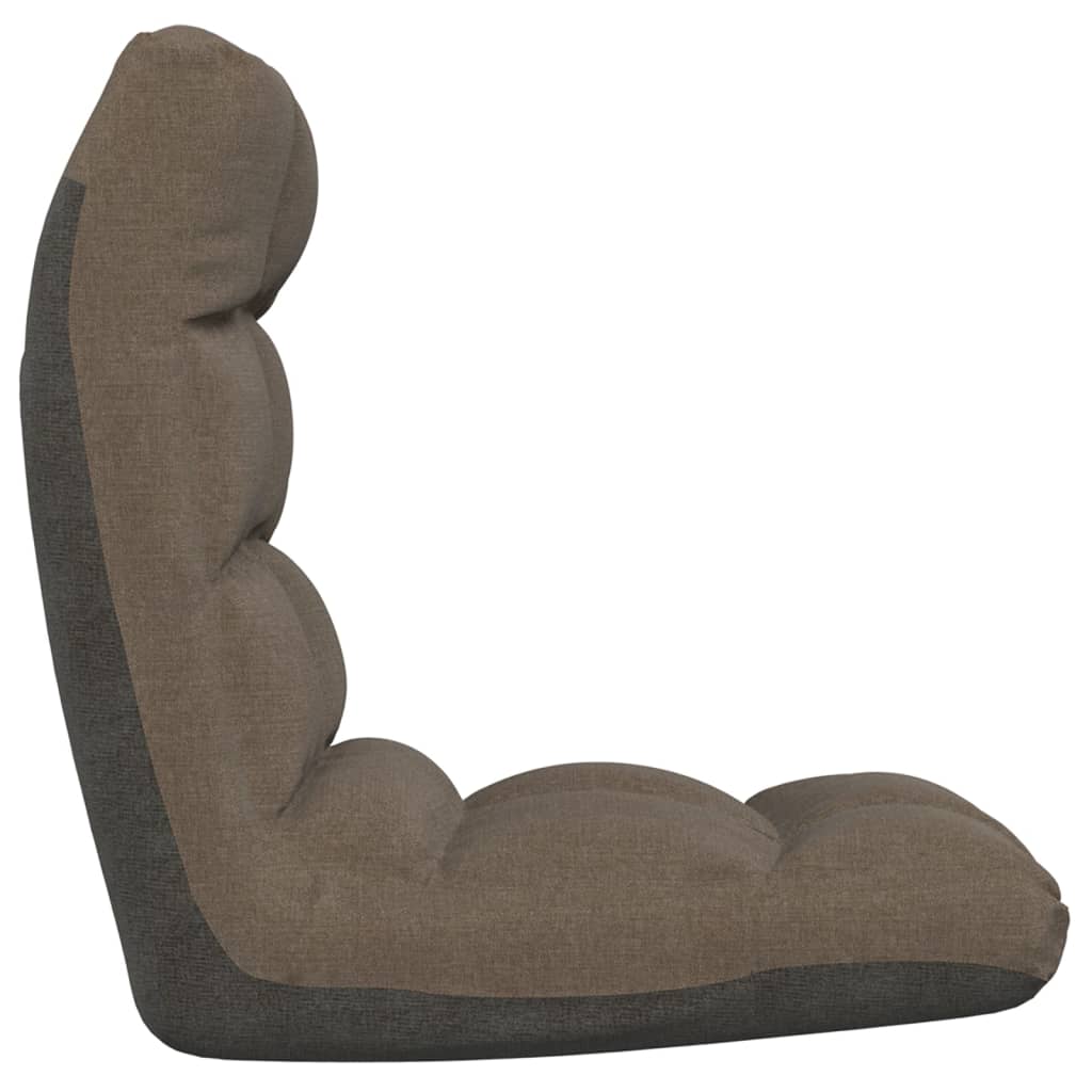 Bodenstuhl Faltbar Taupe Stoff