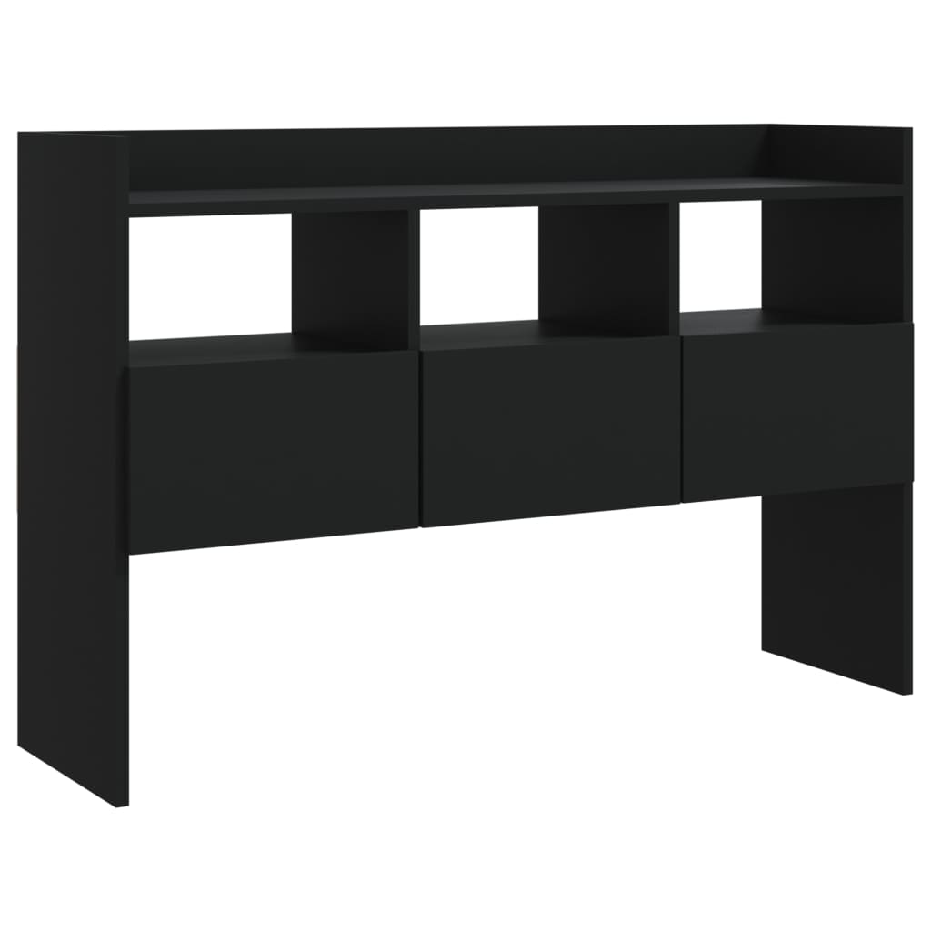Sideboard Black 105x30x70 cm Wood Material