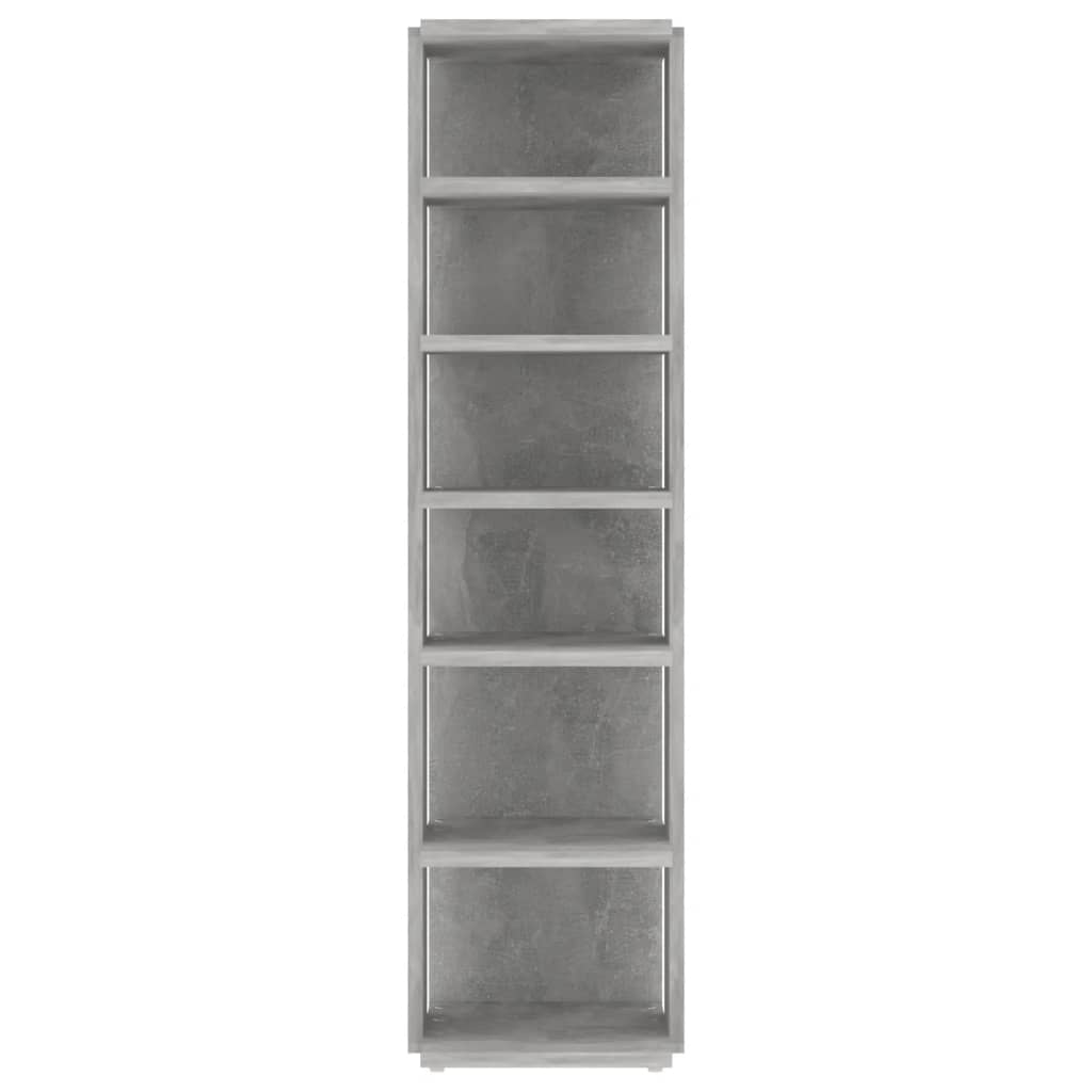 Schuhschrank Betongrau 27,5x27x102 cm Holzwerkstoff