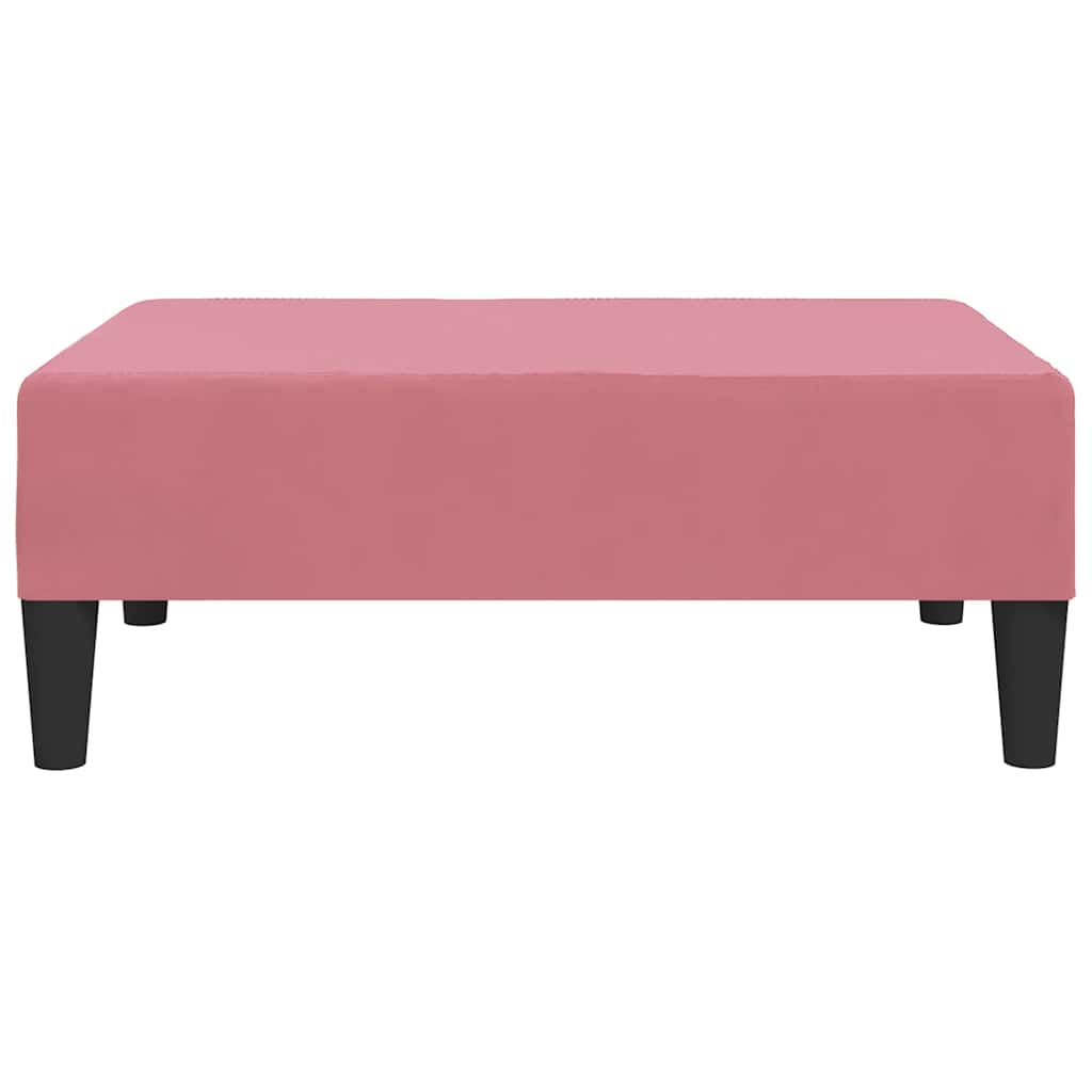 Fußhocker Rosa 78x56x32 cm Samt
