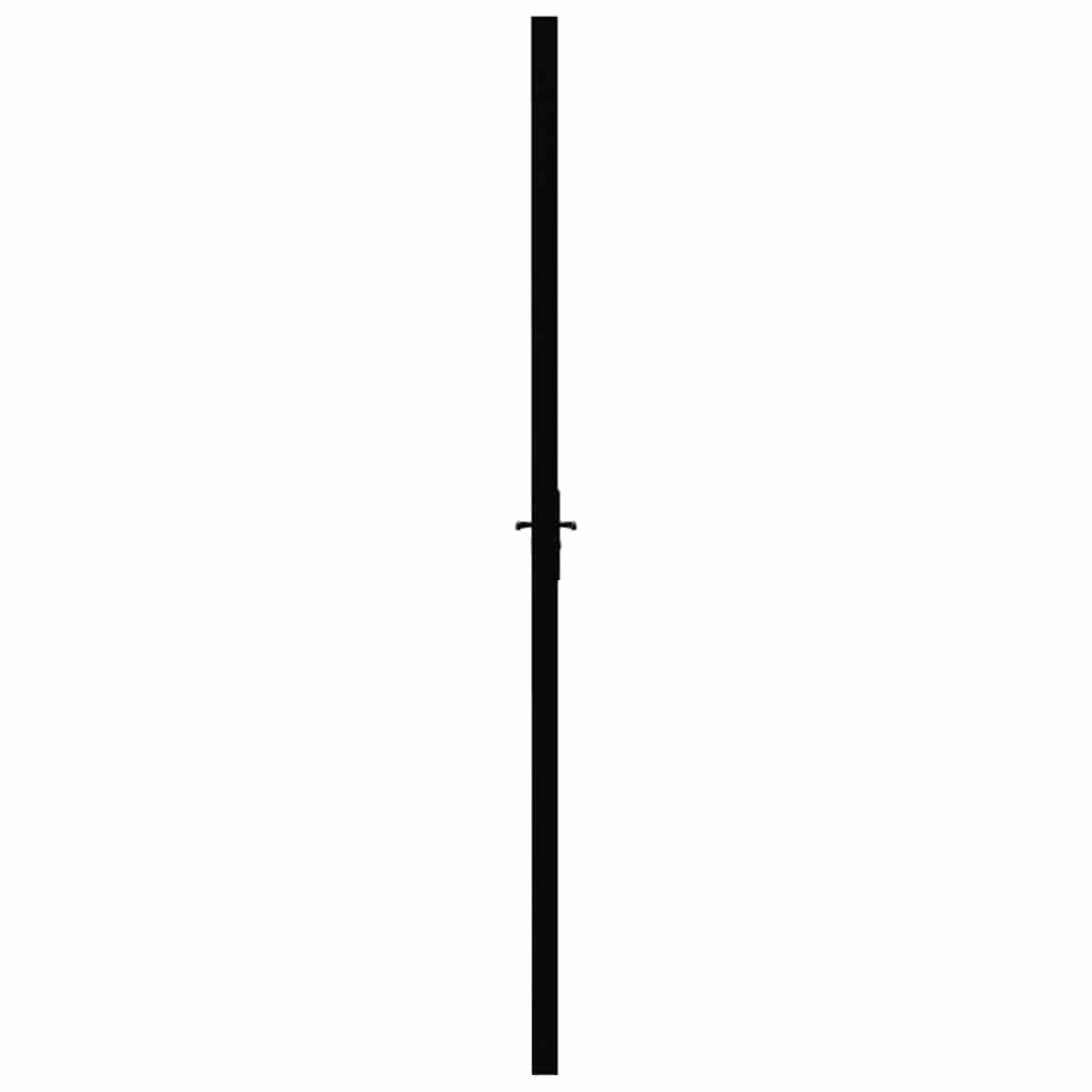 Innentür ESG Glas und Aluminium 76x201,5 cm Schwarz