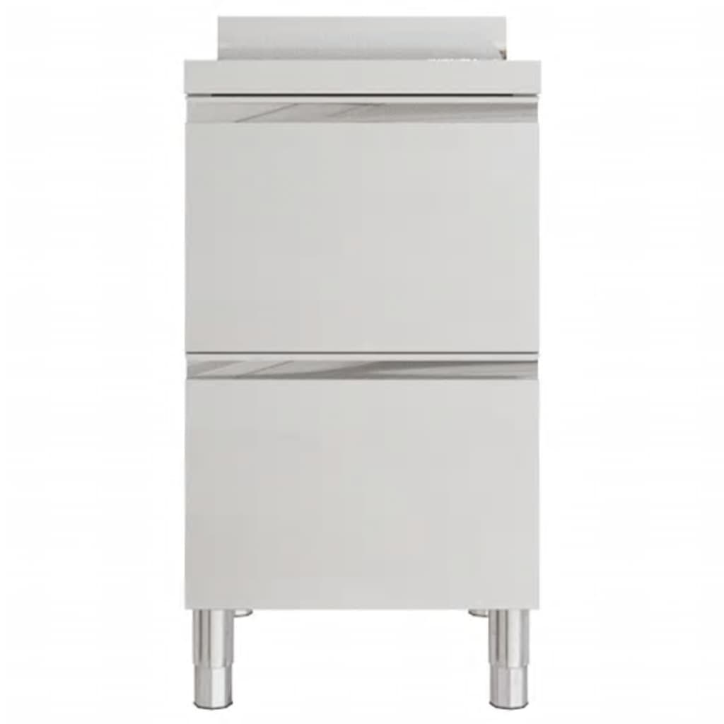 Gastro kitchen cabinets with 2 drawers 2 pcs. stainless steel