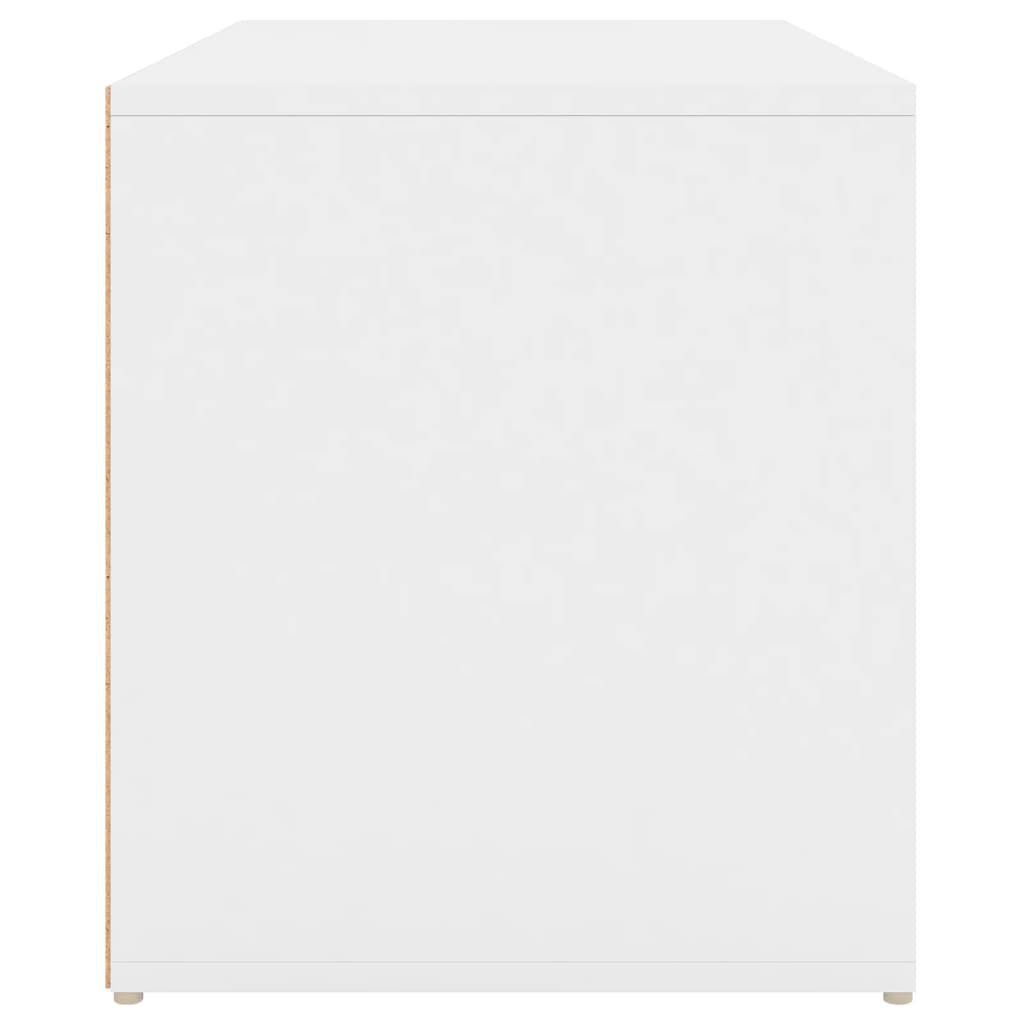 Flurbank 80x40x45 cm Weiß Holzwerkstoff