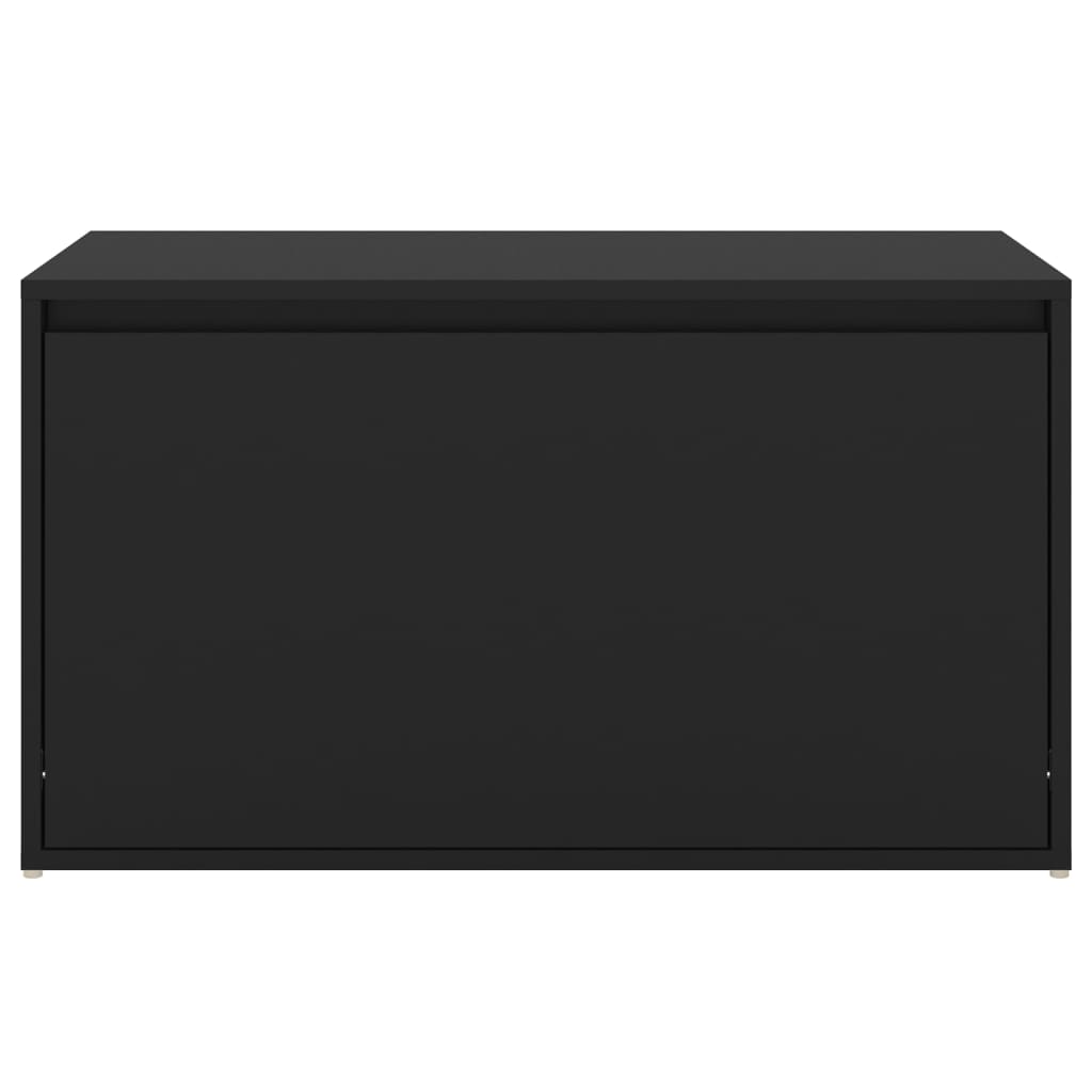 Flurbank 80x40x45 cm Schwarz Holzwerkstoff