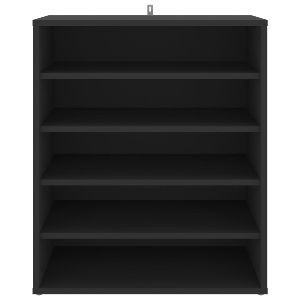 Shoe Cabinet Black 60x35x70 cm Wood Material