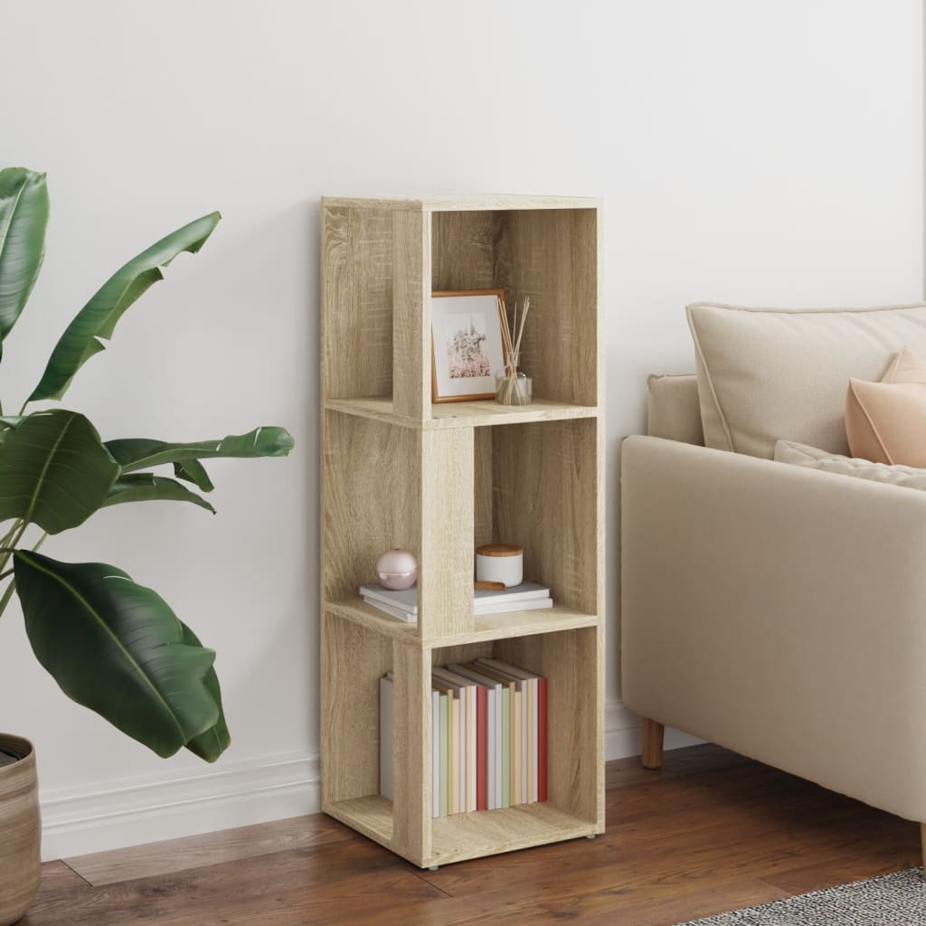 Corner shelf Sonoma oak 33x33x100 cm wood material