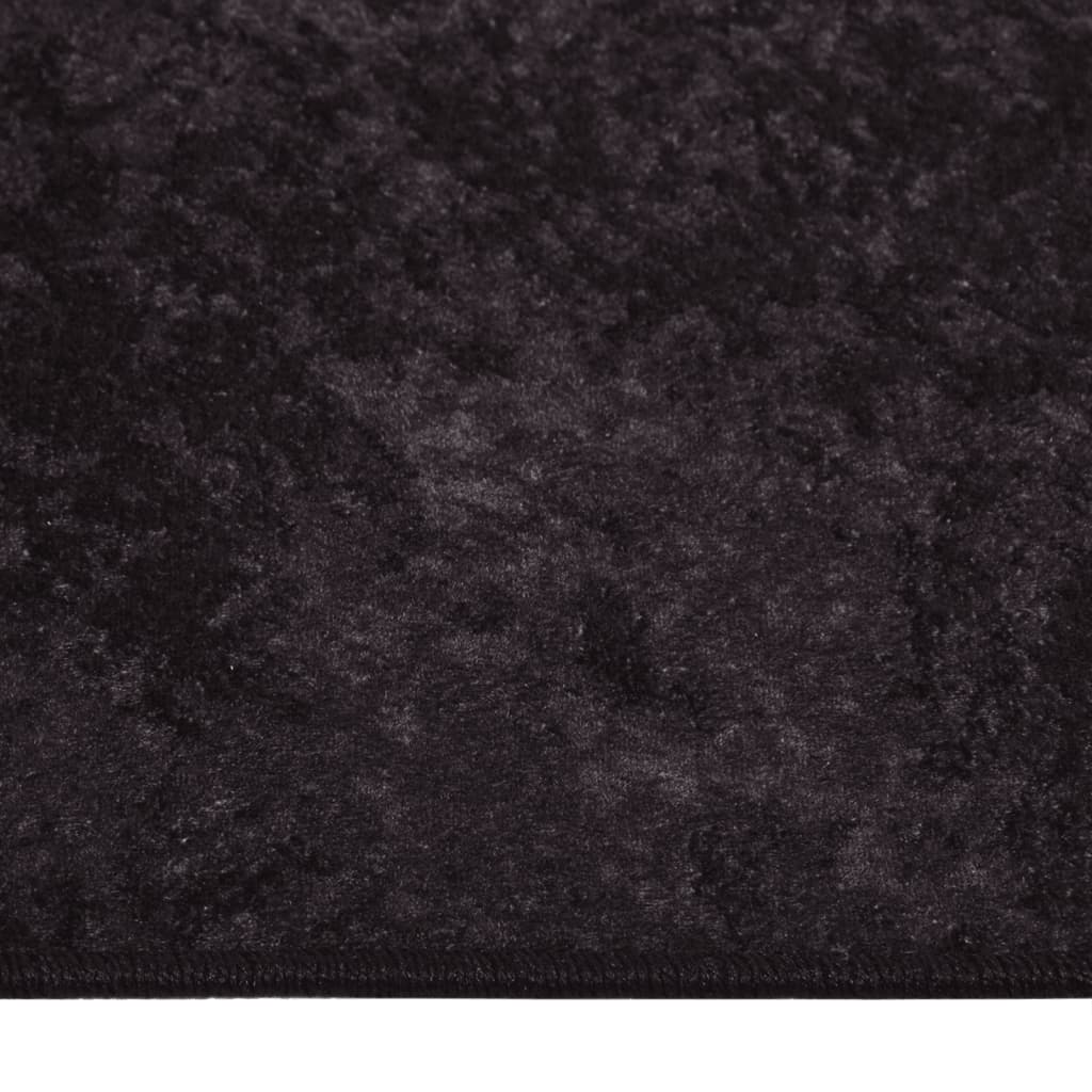 Teppich Waschbar Anthrazit 120x180 cm Rutschfest