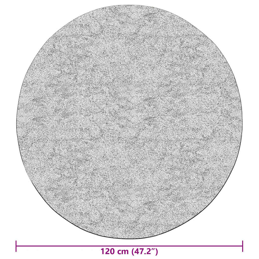 Teppich Waschbar Grau φ120 cm Rutschfest